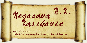Negosava Kašiković vizit kartica